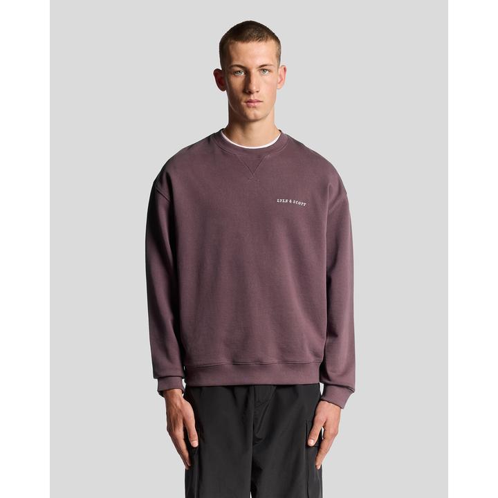 Produktbild Lyle and Scott Sweatshirt mit Pinsel-Schriftzug am Rundhalsausschnitt (M)