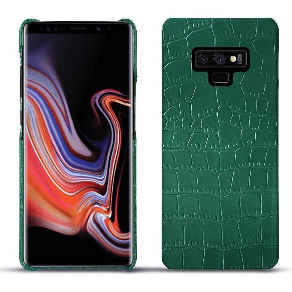 Noreve Lederschutzhülle (Samsung Galaxy Note 9), Smartphone Hülle, Grün