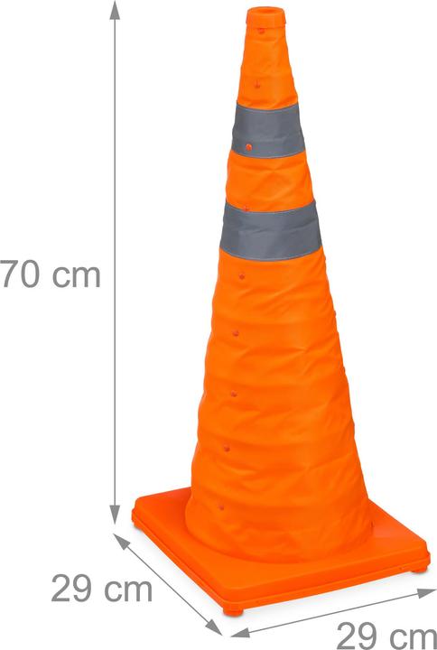 Image du produit Relaxdays 4x cônes-de-signalisation