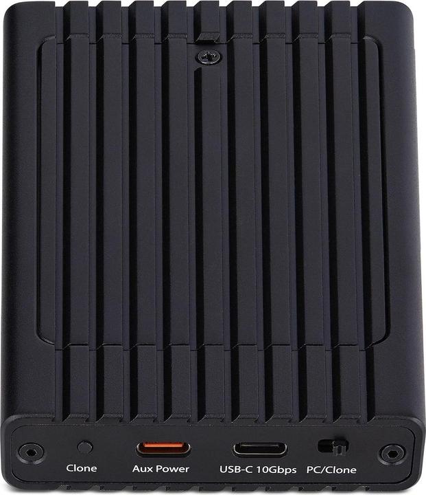Produktbild StarTech .com 2M2DC-NVME-ENCLOSURE, SSD-Gehäuse, M.2, M.2, 10 Gbit/s, USB Anschluss, Schwarz (M.2)
