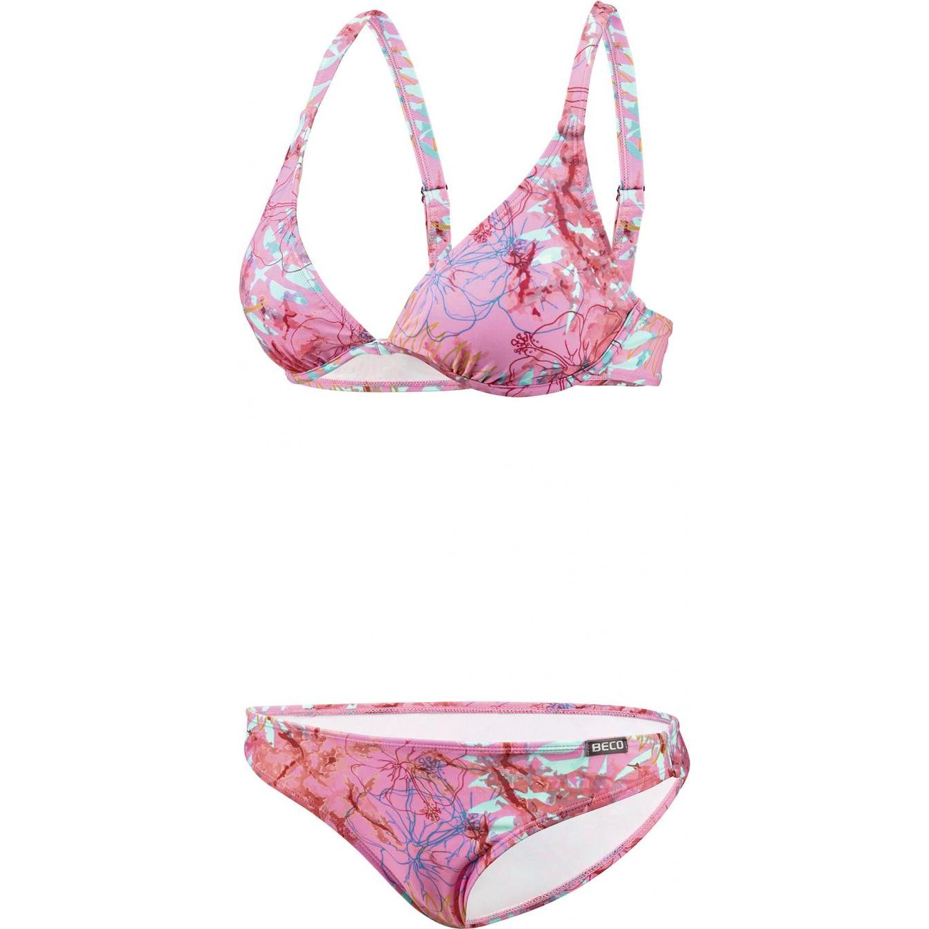 Beco, Damen, Bikini, Beermann GmbH Bikini C-Cup Standard rose/bunt 42, Mehrfarbig, (42)