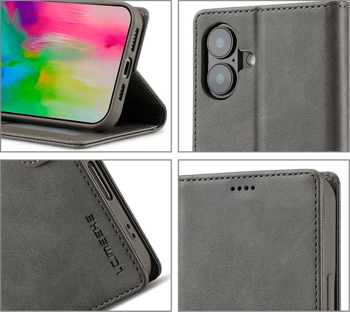 Produktbild Cover-Discount iPhone 16 Plus - LC.IMEEKE Leder Etui Hülle (Apple iPhone 16 Plus)