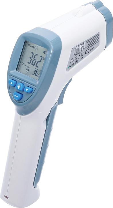 Immagine prodotto BGS Termometro da fronte senza contatto, a infrarossi per misurare persone + oggetti 0 - 100° (Senza contatto, Fronte)