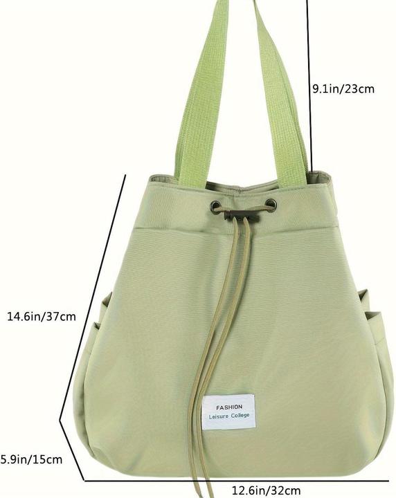 Image du produit Only-Bags.Store Casual Drawstring Sac à dos, sac à bandoulière léger, style BCBG Sac d'école portable