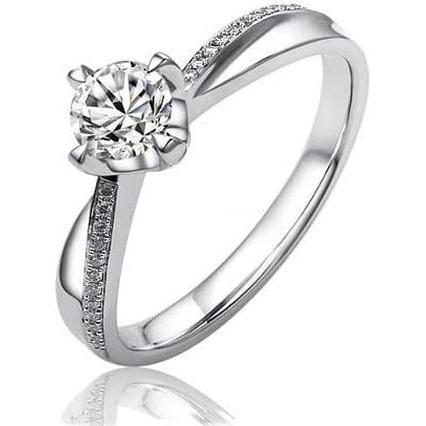 Silvego, Ring, Silver engagement ring SHZR302 - Circuit: 53 mm, (53, 925 Silber)