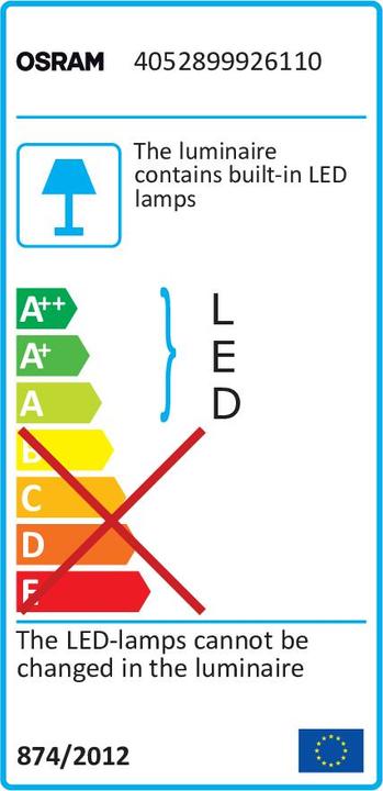 Energy Label Osram Lightify Flex RGBW (18 W, 839 lm)