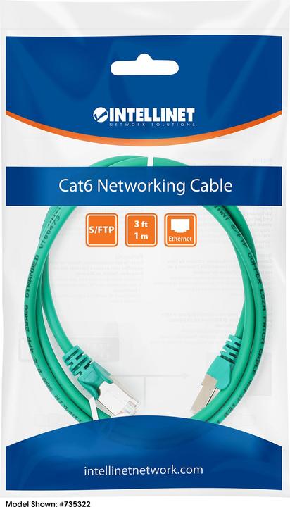 Actual product image Intellinet Network cable (S/FTP, CAT6, 1 m)