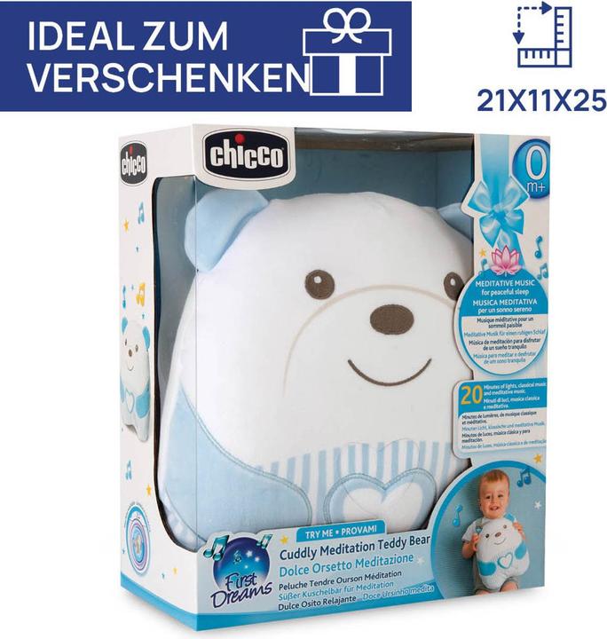 Productafbeelding Chicco Cuddly Meditation Teddy Bear Blue