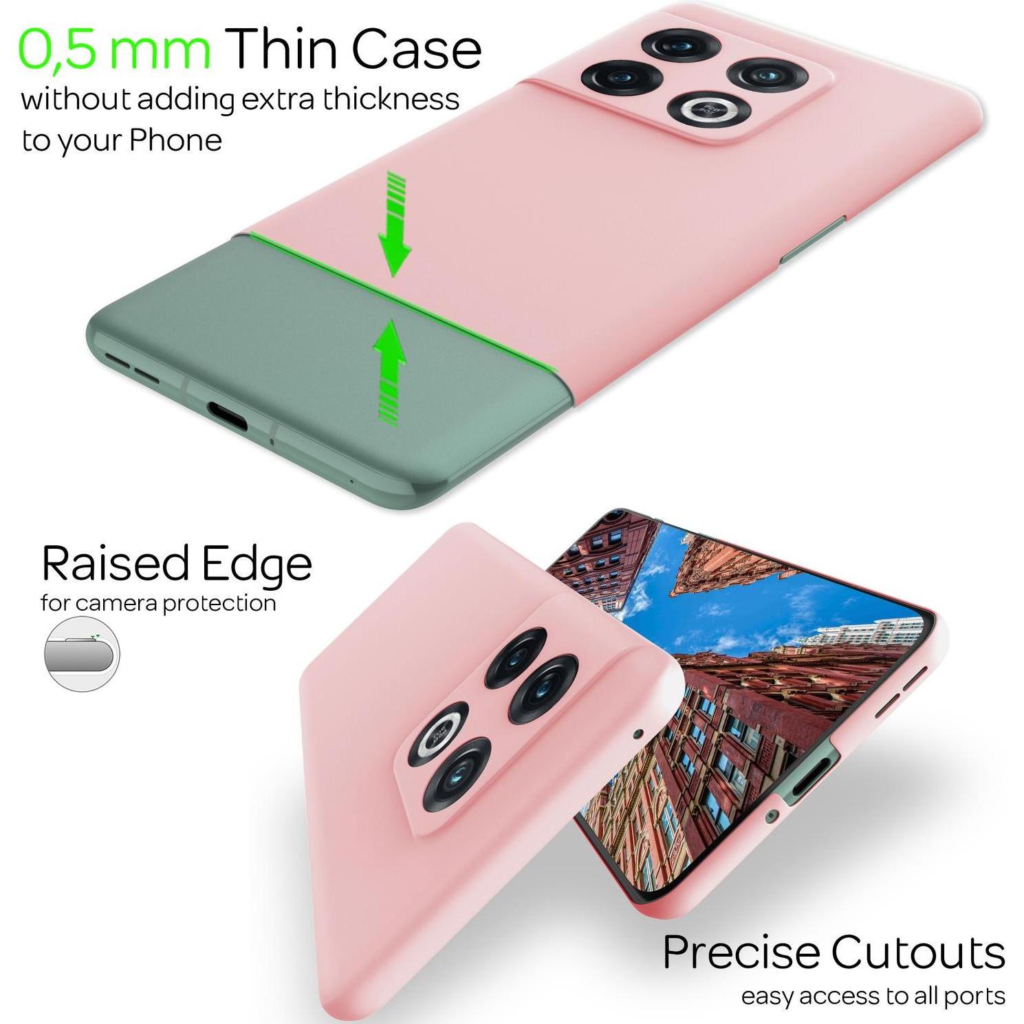 Thumbnail - Nalia Extra Dünne Hülle (OnePlus 10 Pro), Smartphone Hülle, Pink