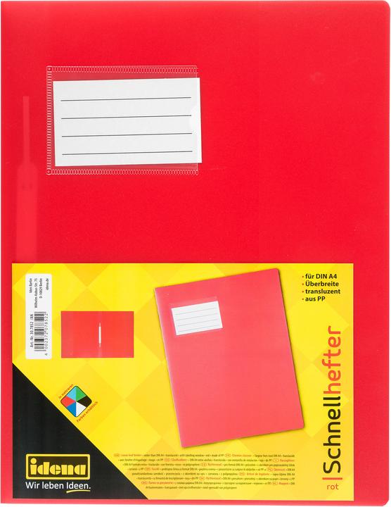 Actual product image Idena Quick file f. A4 PP translucent red (A4, 1 x)