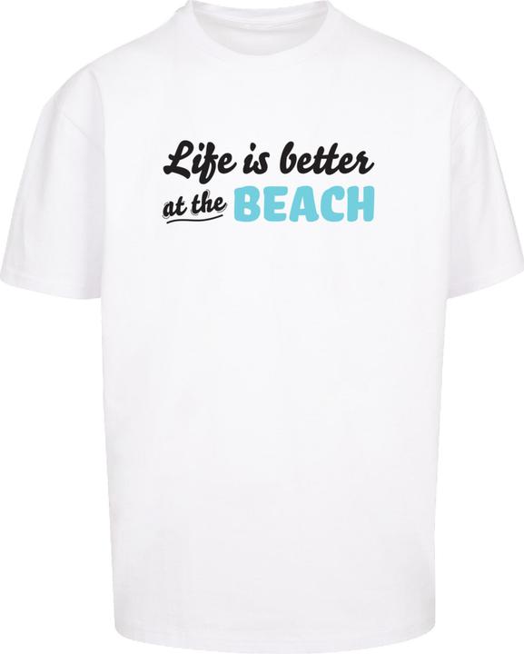 Produktbild Merchcode Summer - Life is better at the beach Heavy Oversize Tee - 116333 (L)