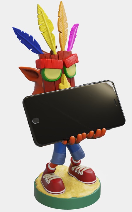 Actual product image Exquisite Gaming Crash Bandicoot: Crash Aku Cable Guy (PC, Mac, Xbox Series X, Xbox One S, Xbox 360, PS4, PS5, Switch)