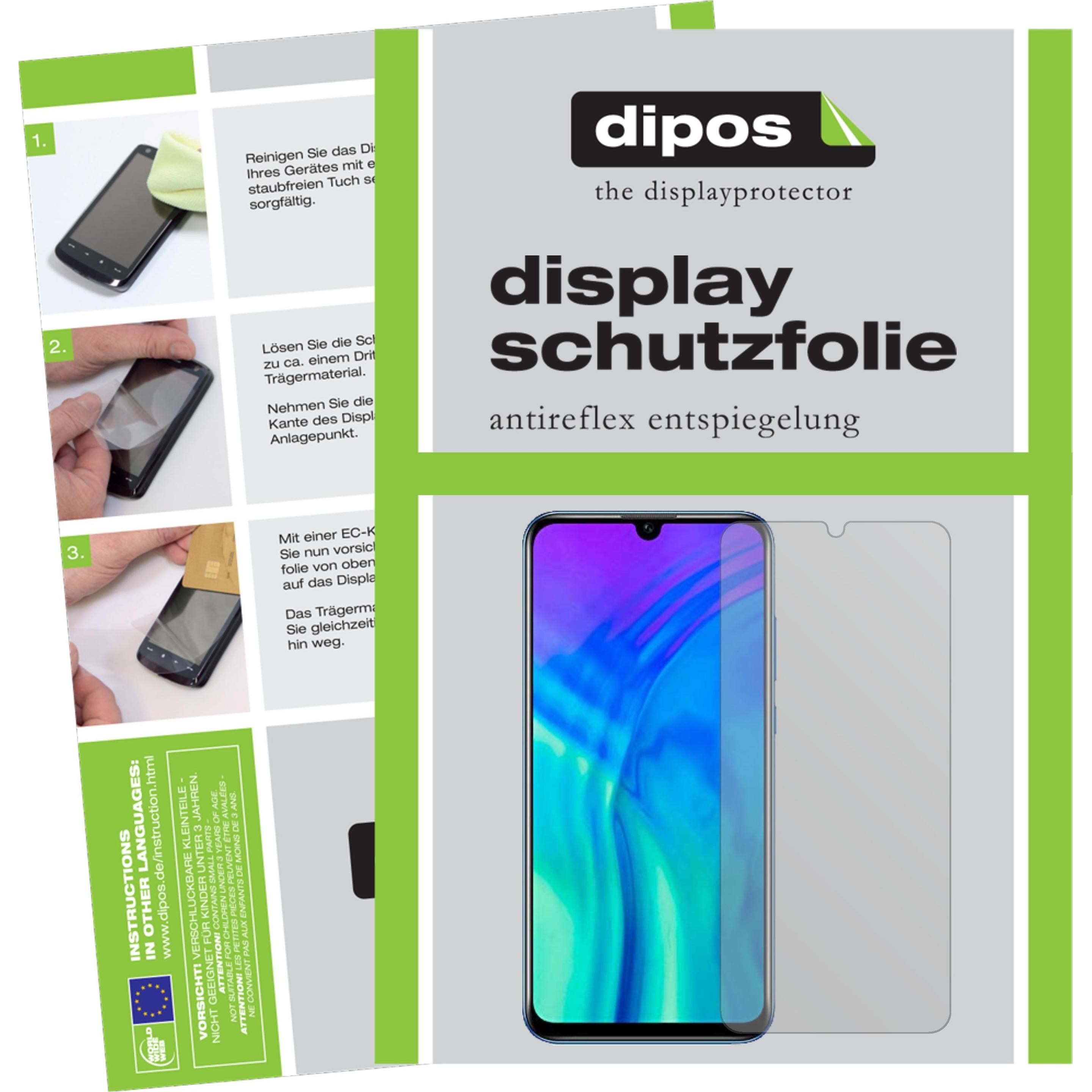 Dipos Displayschutzfolie Antireflex (5 Stück, Honor 20e), Smartphone Schutzfolie, Transparent