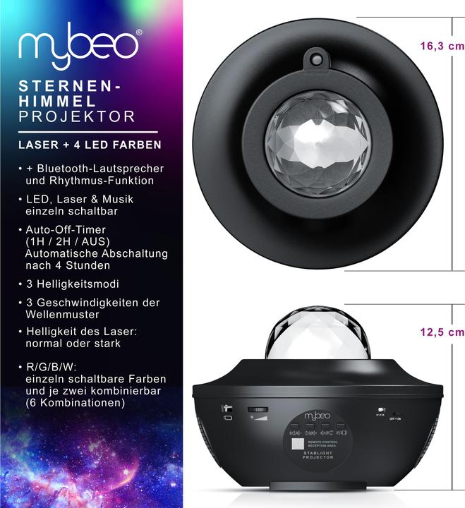 Image du produit Mybeo Projecteur de ciel étoilé