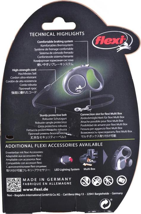 Immagine prodotto Flexi Edizione Nera (S, Cane, Passeggiare)