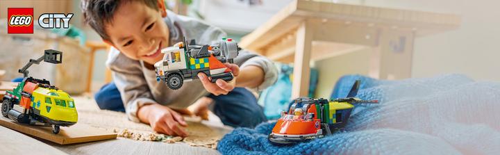 Image du produit LEGO Kombinationsset mit Flugzeug, Wartungsfahrzeug und Luftkissenboot (60505, LEGO City)