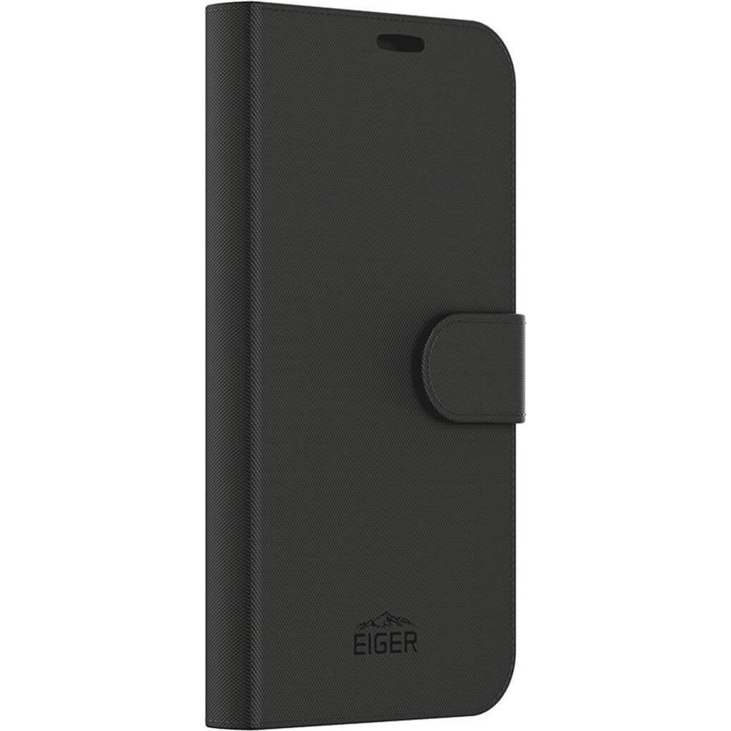 Eiger North Folio Bookcase (Apple iPhone 15 Plus), Smartphone Hülle, Schwarz