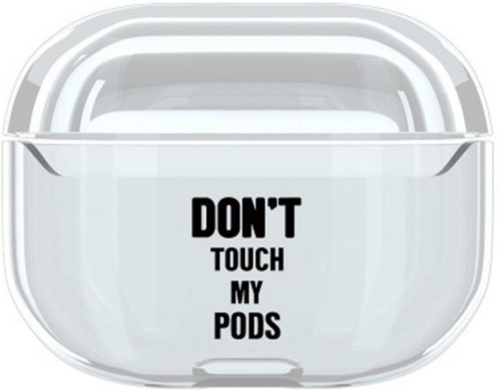 Actual product image PhoneLook Coque Pro transparent Don't touch my pods (Headphone sleeve)