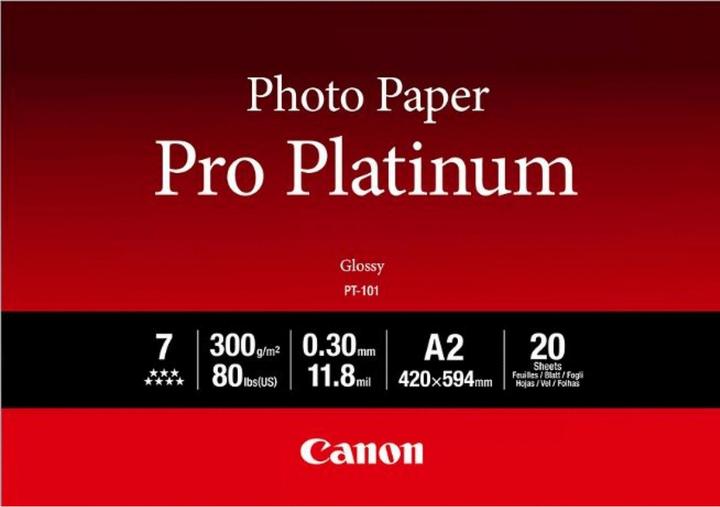 Produktbild Canon Fotopapier Pro Platinum (300 g/m², A2, 20 Stk.)