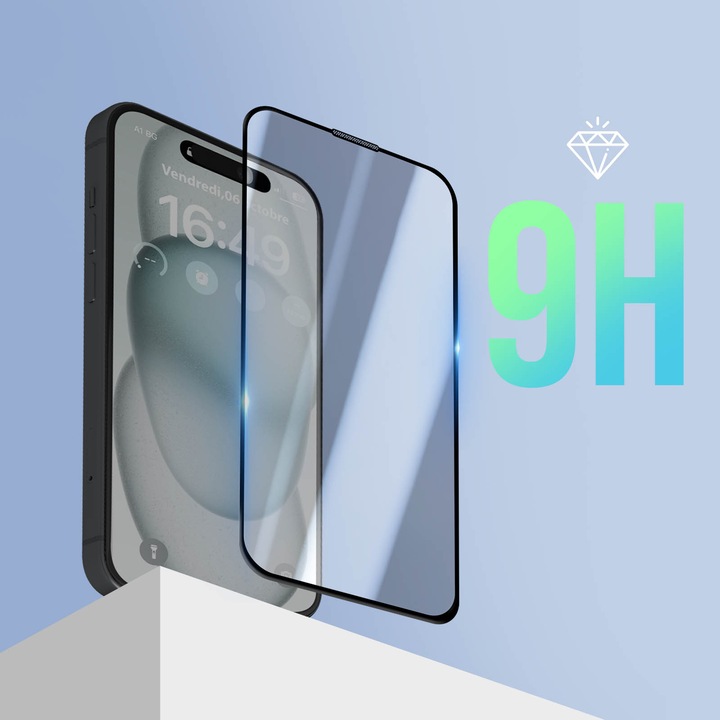 Produktbild Avizar Panzerglas Schutzfolie 9H (1 Stück, Apple iPhone 15 Plus)