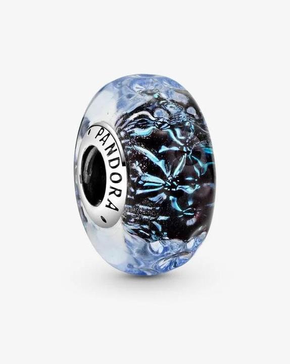 Immagine prodotto Pandora Fascino in vetro di Murano ondulato blu scuro oceano (Sterling silver)
