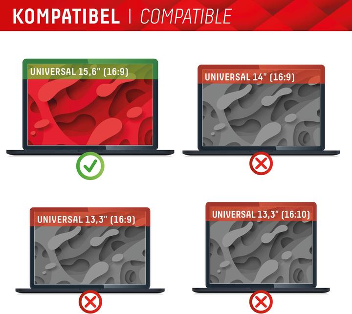 Produktbild Displex Privacy Safe, Laptop Blickschutzfilter (15.60", 16 : 9)