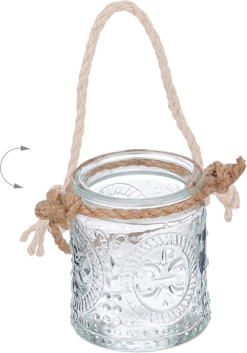 Actual product image Relaxdays 12x lantern (12 x, 6 x 6 x 7 cm)