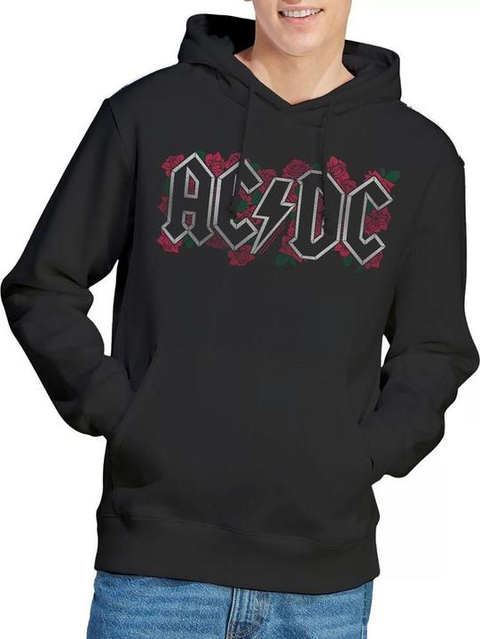 Immagine prodotto AC/DC Felpa con Cappuccio Logo Rose Uomo (XL)