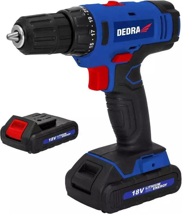 Dedra Accuboor-/schroefmachine DED7880B 18V, 2x1,5Ah Li-Ion