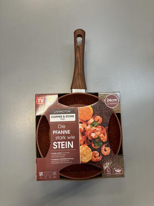 Produktbild Livington Copper & Stone Pan (25 cm, Bratpfanne, Kupfer, Aluminium, Stahl)