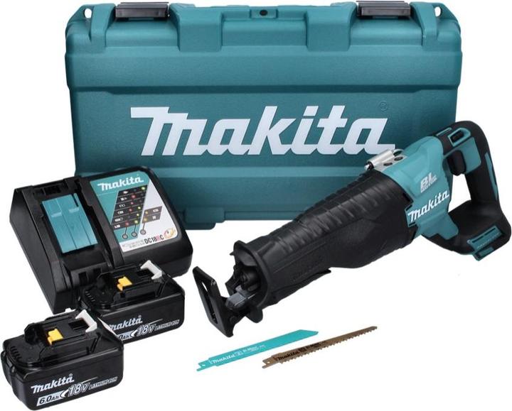 Produktbild Makita DJR 187 RGK Akku Reciprosäge 18 V Brushless + 2x Akku 6,0 Ah + Ladegerät + Koffer