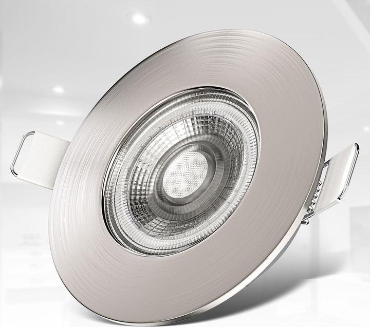 Produktbild B.K.Licht LED Einbauleuchten-Set, matt-nickel, 6xLED-Modul/4,9W (480 lm)