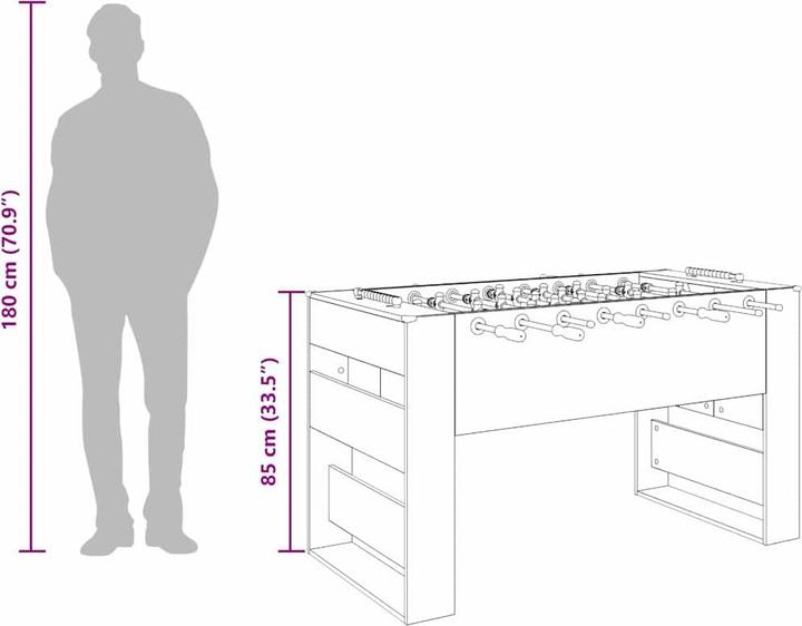 Produktbild vidaXL Tischfussballspiel