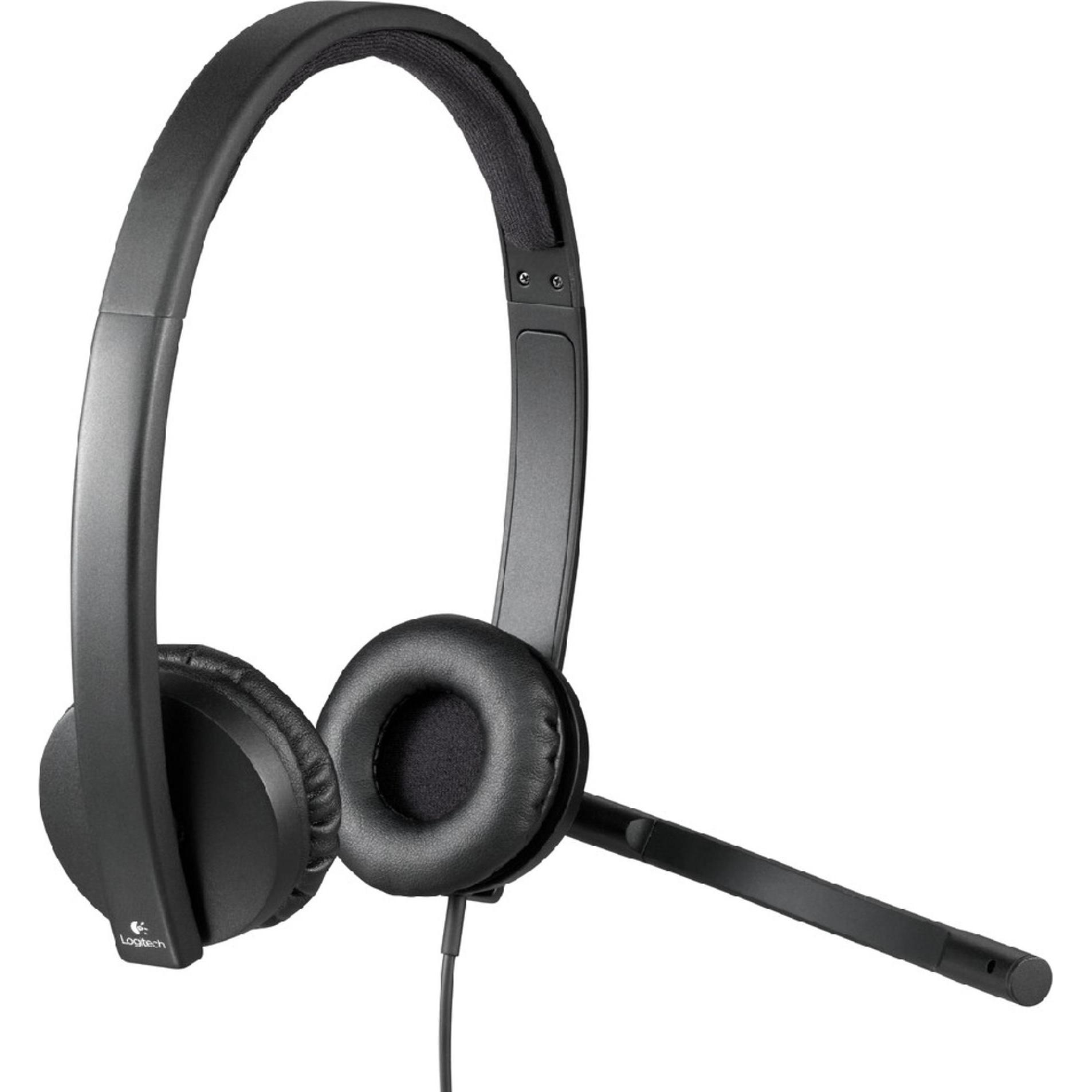 Thumbnail - Logitech USB Headset Stereo H570e (Kabelgebunden, USB-A), Office Headset, Schwarz