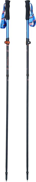 Immagine prodotto Viking Bastoni da trekking Kettera Pro Nero-Blu-Arancione, 115-135cm