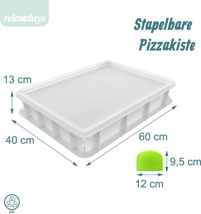 Actual product image Relaxdays Pizzaballenbox mit Deckel