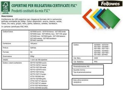 Produktbild Fellowes Delta Deckblatt mit Lederstruktur