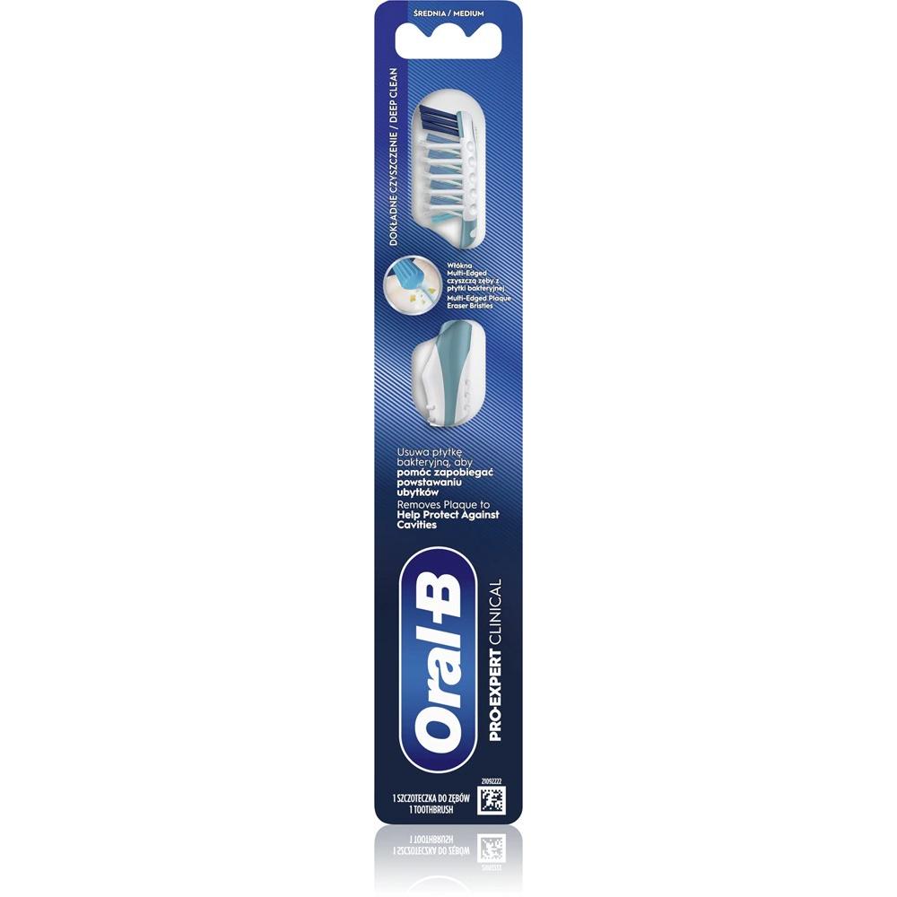 Oral-B, Spazzolino manuale, Szczoteczka Pro-Expert Clinical (Medio, 1x)