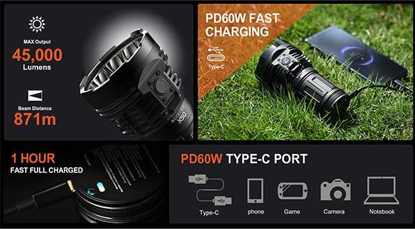 Actual product image AceBeam X50 (13.50 cm, 40000 lm)