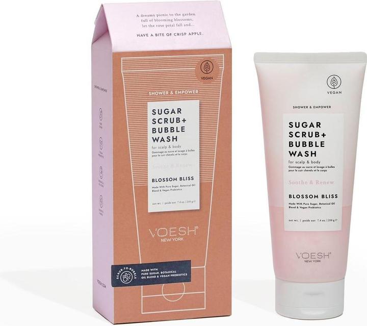 Produktbild NoName Sugar Scrub + Bubble Wash - Blossom Bliss (300 ml)