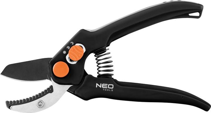 Neo Tools Anvil scissors 185 mm, range up to 15 mm, adjustable distance