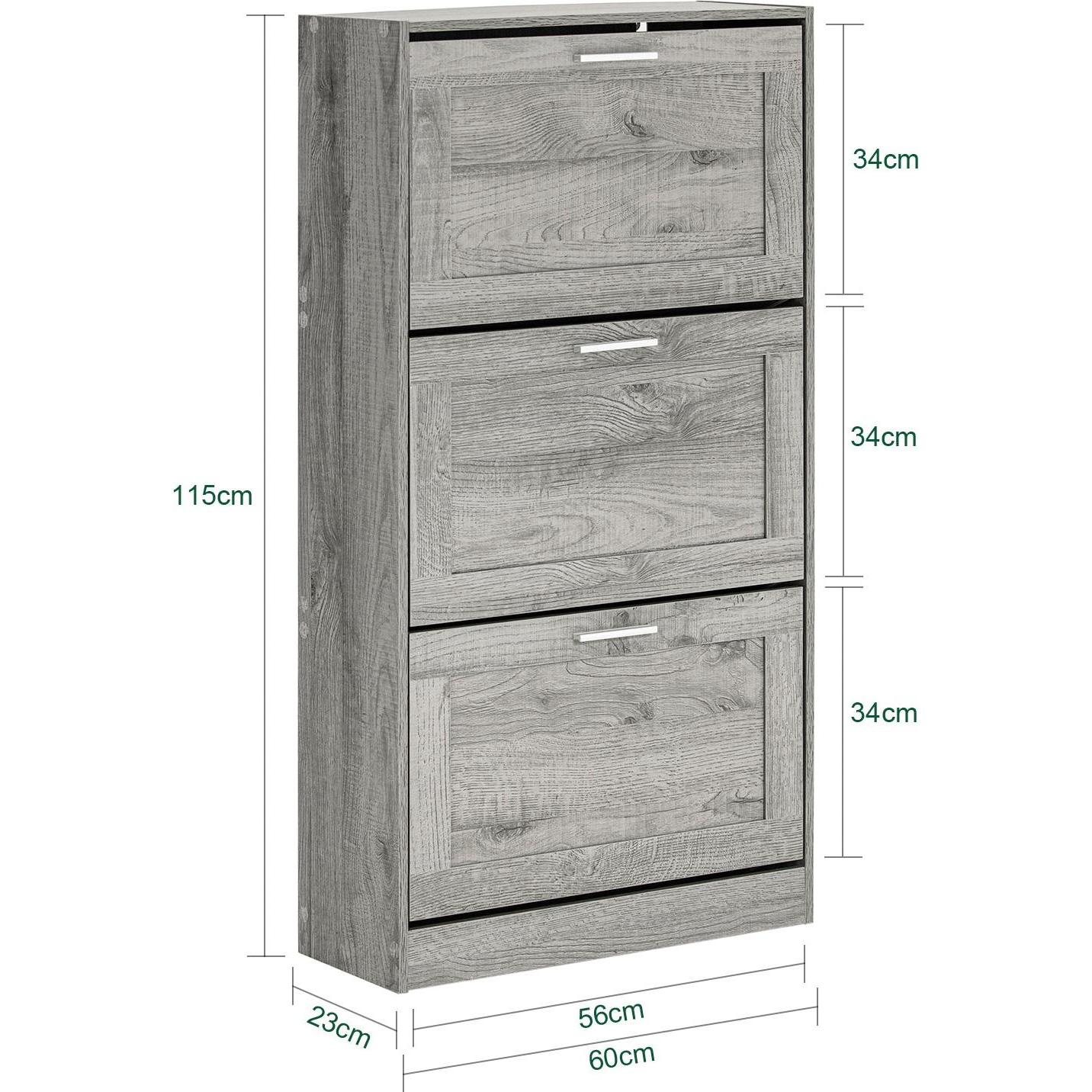 Thumbnail - SoBuy, Schuhschrank, Stanley (60 x 115 x 23 cm)