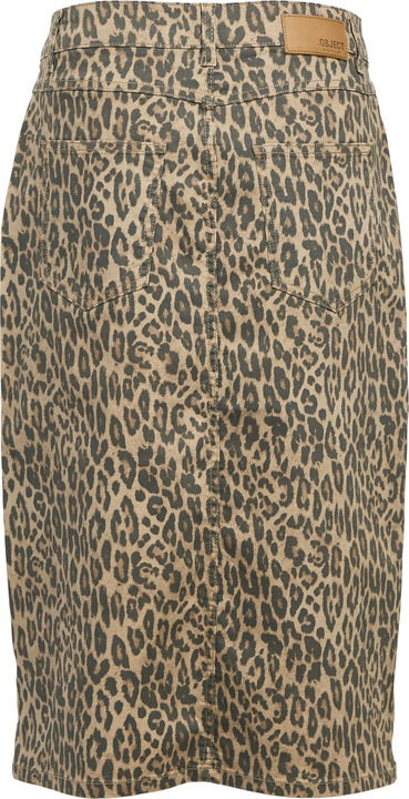 Actual product image Object Leoprint denim skirt (S)