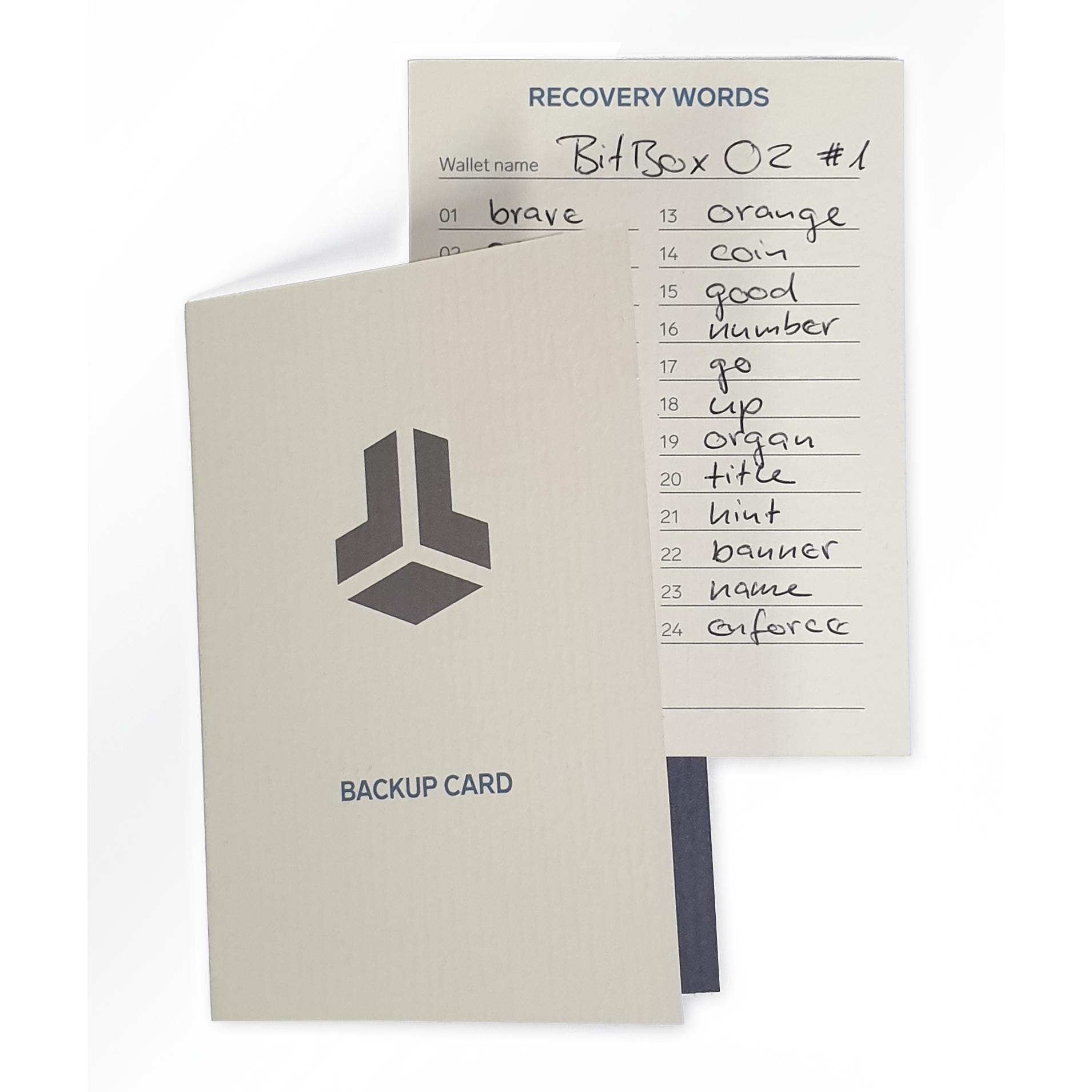 Thumbnail - BitBox Backup Cards, Crypto Wallet