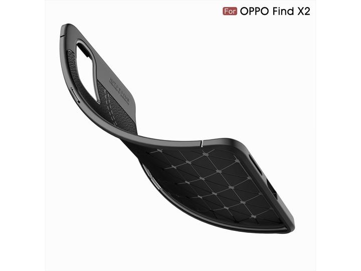 Produktbild Screenguard Oppo Find X2 Hülle Leather Design TPU Cover (Oppo Find X2)