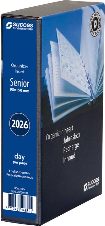 Succes Senior recharge 1 jour par page - Blanc (Néerlandais, Anglais, Allemand, Français)
