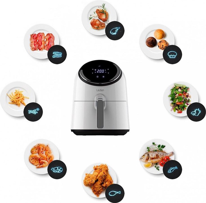 Actual product image Lauben 2500WT Hot Air Deep Fryer Fat Free