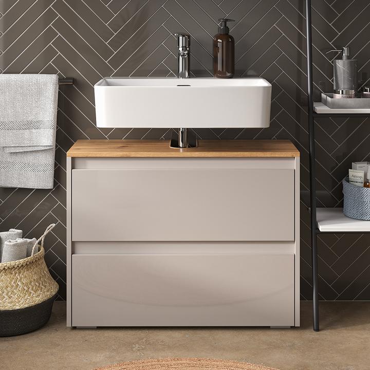 Immagine prodotto Vicco Waschbeckenunterschrank Majest, Cashmere/Artisan, 80.1 x 62 cm mit 2 Schubladen (80.10 x 30.10 x 62 cm)