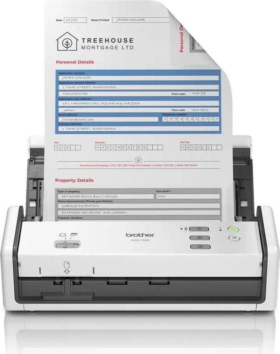 Actual product image Brother ADS-1800W30 ppm ADF 20 f (USB, WLAN, Wi-Fi Direct)