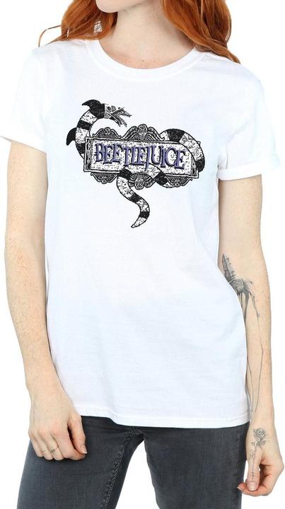Produktbild Beetlejuice Sandwurm Logo Baumwolle Boyfriend TShirt (3XL)